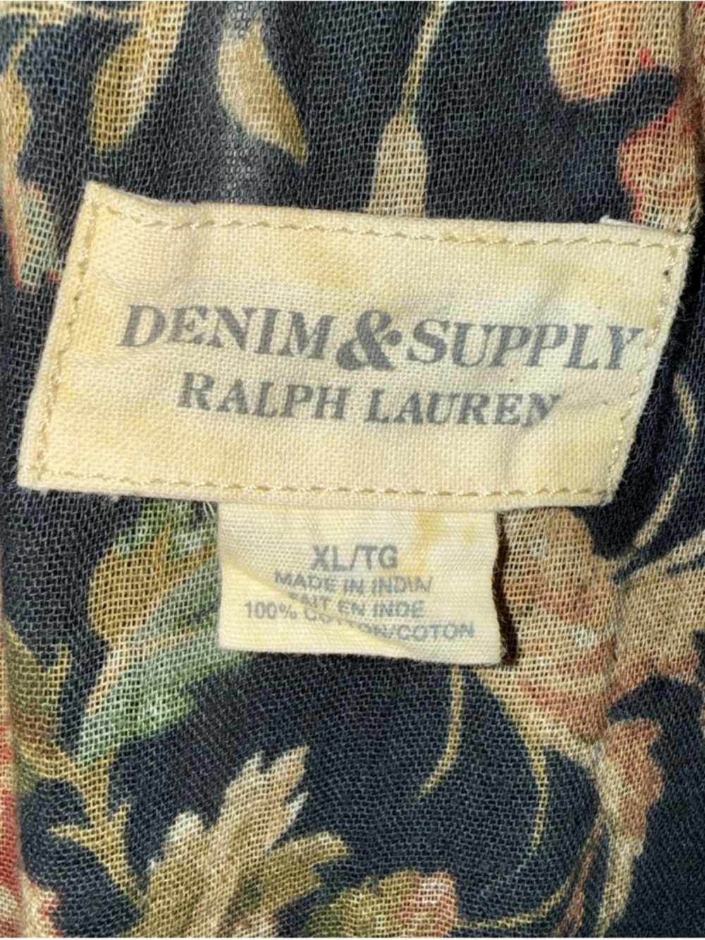 Denim & Supply Ralph Lauren
Black Floral Print Maxi Skirt
Semi Sheer Boho XL - Picture 4 of 5
